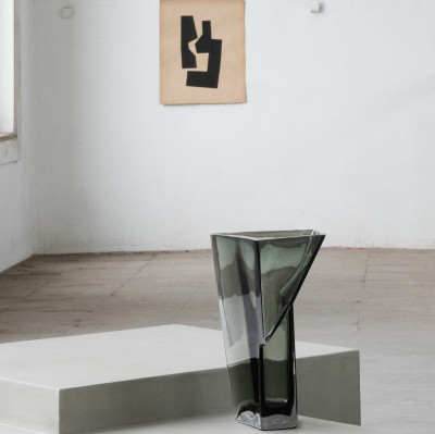 Dunk váza 33 cm šedá Serax