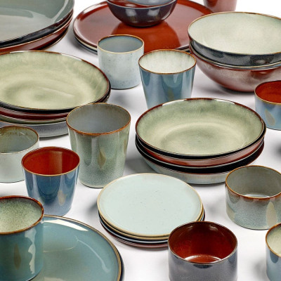 Terres de Reves Pastateller 27 cm blau-beige Serax