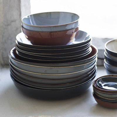 Terres de Reves Servierteller rot und beige Serax