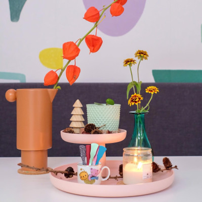 Otočný tác cihlově červená Vitra