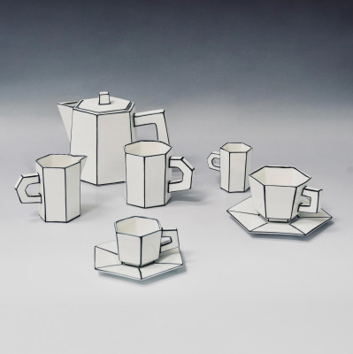 Filiżanka do cappuccino ze spodkiem Carte Blanche Serax