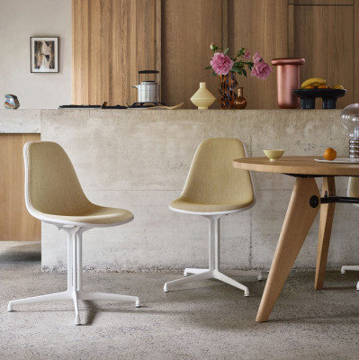 Krzesło Eames Plastic Side Chair RE DSL pomarańczowe Vitra