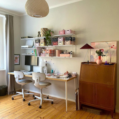 Krzesło biurowe Rookie tkanina Plano red cognac - podstawa jasnoszara Vitra