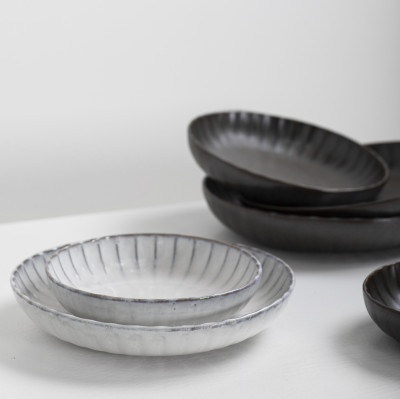 Talerz głęboki Inku 21 cm zielony Serax