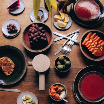 Talerz obiadowy FCK 28 cm brązowy Serax