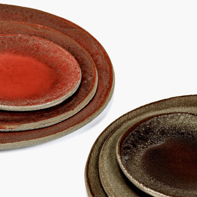 Talerz śniadaniowy FCK 20 cm brązowy Serax