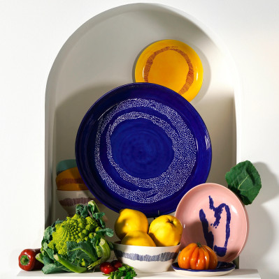 Talerz obiadowy Feast żółty Serax