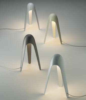 Lampa stołowa Cyborg aluminiowa Martinelli Luce
