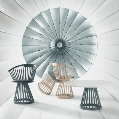 Krzesło Fan naturalne Tom Dixon