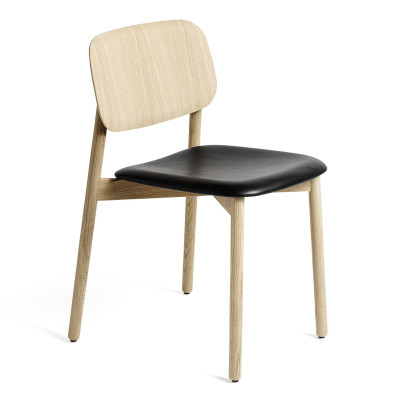 Krzesło Soft Edge 60 naturalny dąb - Sense black HAY