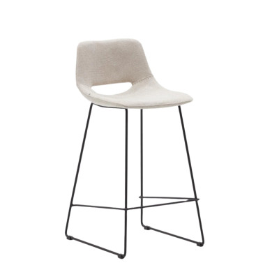 Krzes�o barowe Zahara 89 cm be�owe Kave Home