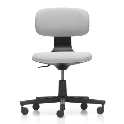 Krzesło biurowe Rookie tkanina Plano cream white - podstawa czarna Vitra