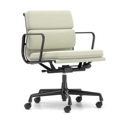 Krzesło biurowe Soft Pad EA 217 Tkanina Track Soft Mint - podstawa czarna Vitra