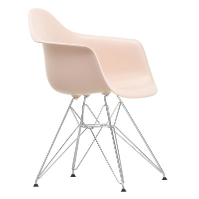 Krzesło Eames Plastic Chairs Re Dar Różowe - Chromowana Podstawa Vitra