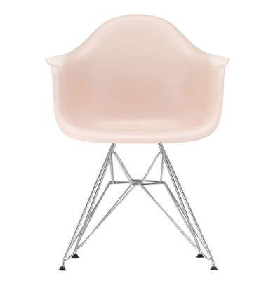 Krzesło Eames Plastic Chairs RE DAR różowe - chromowana podstawa Vitra