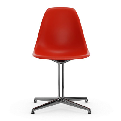 Krzesło Eames Plastic Side Chair RE DSL czerwone Vitra