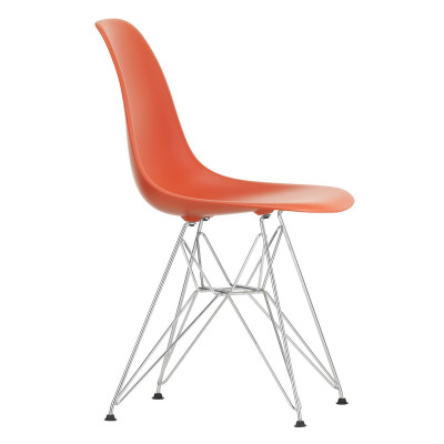 Krzesło Eames Plastic Side Chair RE DSR czerwone Vitra