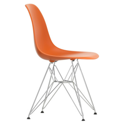 Krzesło Eames Plastic Side Chair RE DSR pomarańczowe Vitra
