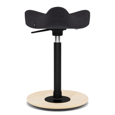 Krzesło ergonomiczne Move Compact ciemnoszare, naturalne drewno Varier