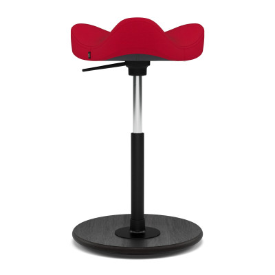 Krzesło ergonomiczne Move Compact czerwone, czarne drewno Varier