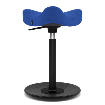 Krzesło ergonomiczne Move Compact niebieskie, czarne drewno Varier