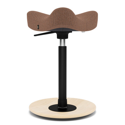 Krzesło ergonomiczne Move Compact rdzawe, naturalne drewno Varier