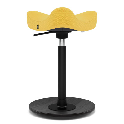 Krzesło ergonomiczne Move Compact żółte, czarne drewno Varier