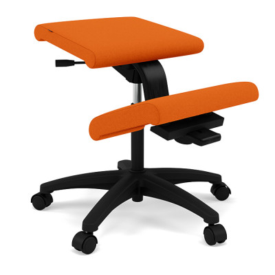 Ergonomická židle na oranžových kolech Wing, Divina 526 Varier