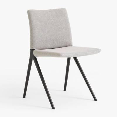 Krzesło Kape IF7 podstawa czarna - tapicerka Clay 0003 Andtradition