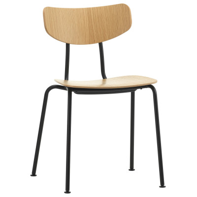 Krzesło Moca naturalny dąb - podstawa grafitowa Vitra