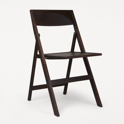 Krzes�o sk�adane Flat ciemnobr�zowe Frama