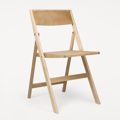 Flat folding chair natural Frama