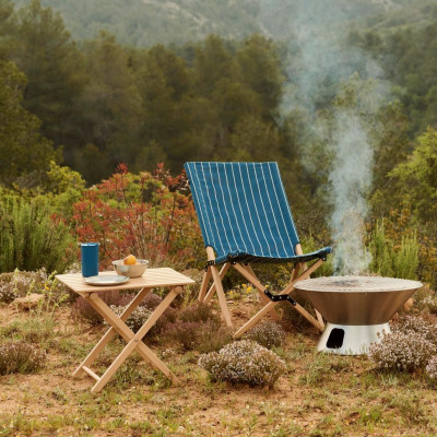Krzesło składane Outdoor Market niebieskie HAY