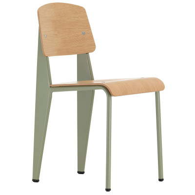 Krzesło Standard naturalny dąb - podstawa szara Vitra