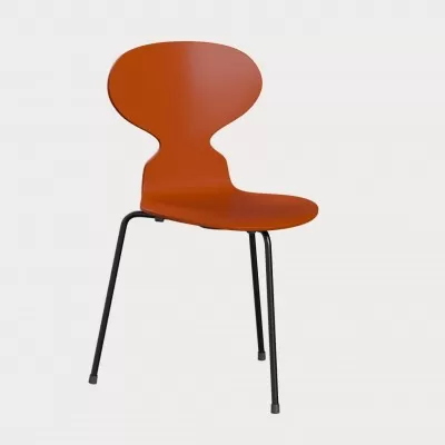 Krzesło Ant 3100 Lakier Pomarańczowe Fritz Hansen