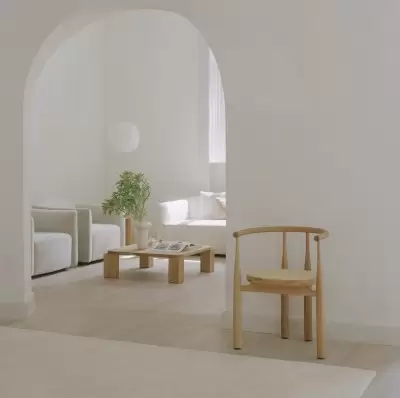 Krzesło Bukowski dąb siedzisko wiklinowe New Works