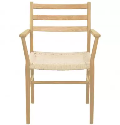 Krzesło Harlan z podłokietnikiem dębowe Rowico