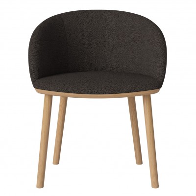 Krzesło Join boucle brązowe Bolia