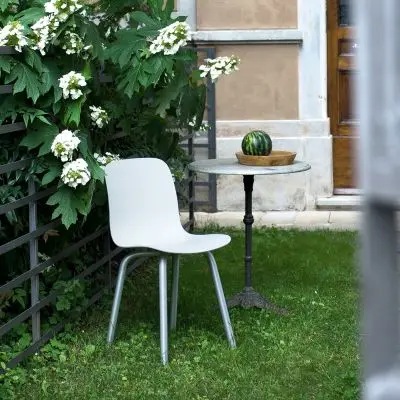 Krzesło Substance aluminiowa podstawa białe Magis