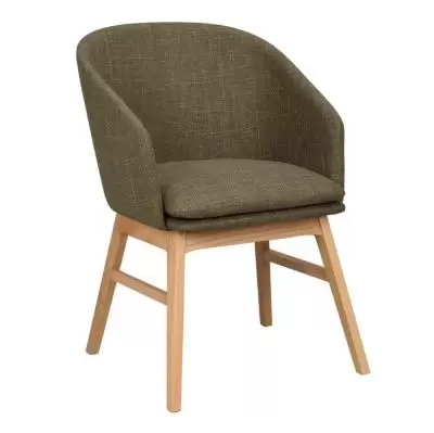 Krzesło Windham zielone-dąb naturalny Rowico