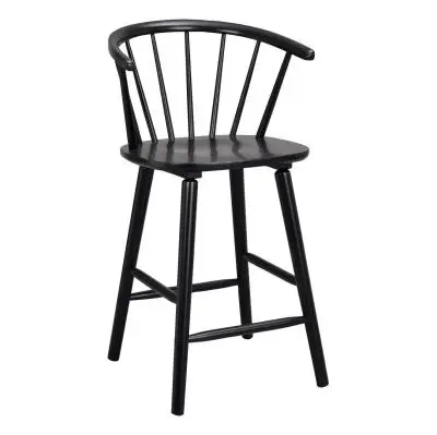 Krzesło barowe Carmen czarne Rowico