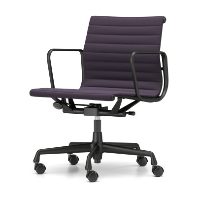 Krzesło biurowe Aluminium EA 117 tkanina Track Blue - podstawa czarna Vitra