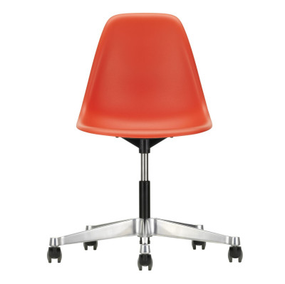Krzesło biurowe Eames Plastic PSCC czerwone Vitra