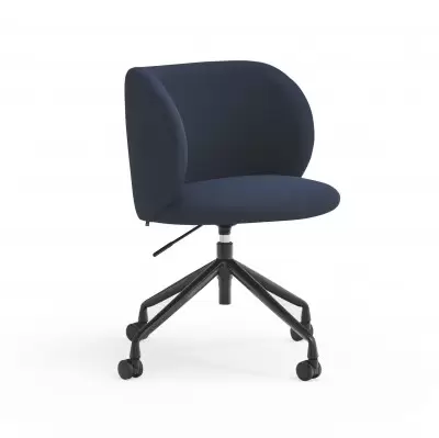 Krzesło biurowe Mogi ciemnoniebieskie Teulat