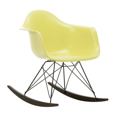 Krzesło bujane Eames RAR żółte - grafitowa podstawa Vitra