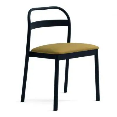 Krzesło Collin z czarną ramą