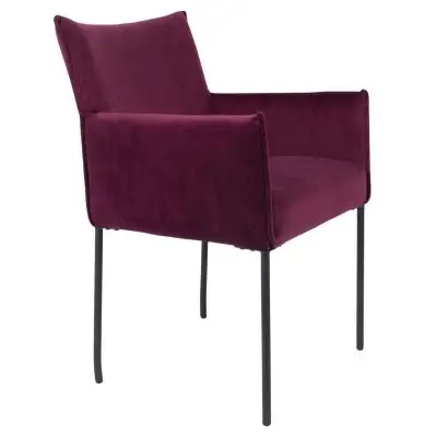 KRZESŁO DION BORDOWE VELVET WHITE LABEL LIVING