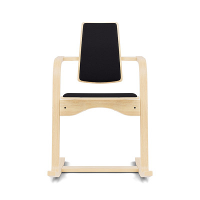 Krzesło ergonomiczne Actulum ciemnoszare, naturalne drewno Varier