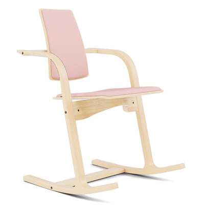 Krzesło ergonomiczne Actulum jasnoszare, naturalne drewno Varier