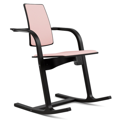 Krzesło ergonomiczne Actulum jasoszare, czarne drewno Varier
